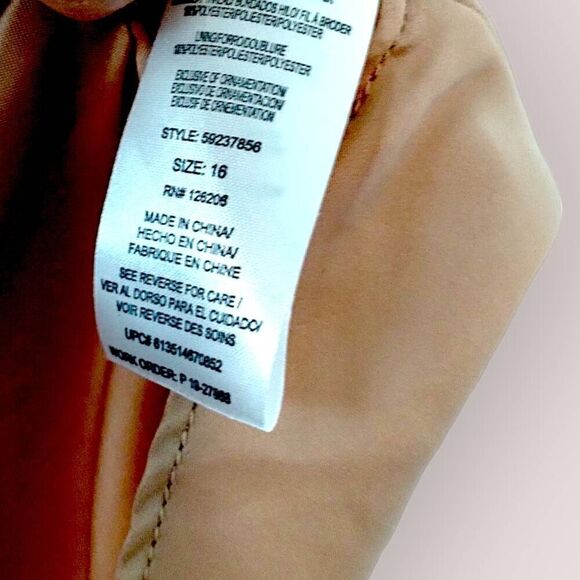 Badgley Mishka Womens Dress Sz 16 Belle Ivory Lace Red Floral Halter Sleeveless - Picture 12 of 16